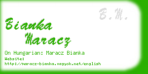 bianka maracz business card